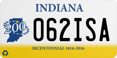 IN license plate 062ISA
