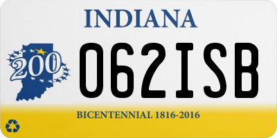 IN license plate 062ISB