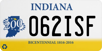 IN license plate 062ISF