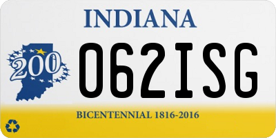 IN license plate 062ISG