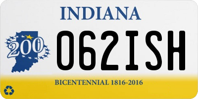 IN license plate 062ISH