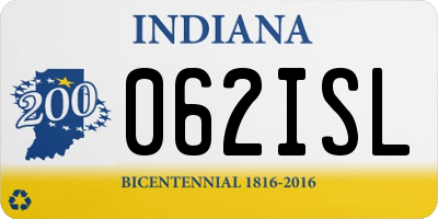 IN license plate 062ISL