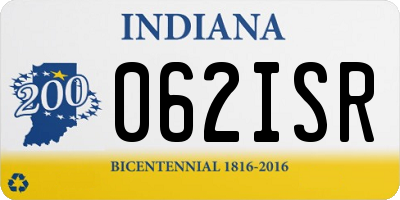 IN license plate 062ISR