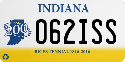 IN license plate 062ISS