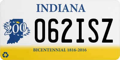 IN license plate 062ISZ