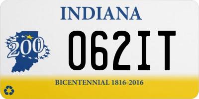 IN license plate 062IT