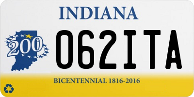 IN license plate 062ITA