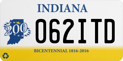 IN license plate 062ITD