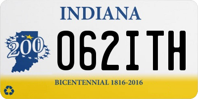 IN license plate 062ITH