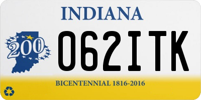 IN license plate 062ITK