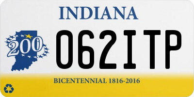 IN license plate 062ITP