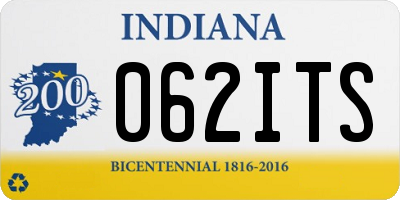 IN license plate 062ITS