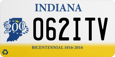 IN license plate 062ITV
