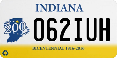 IN license plate 062IUH