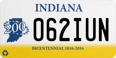 IN license plate 062IUN