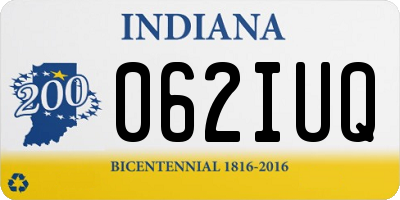 IN license plate 062IUQ
