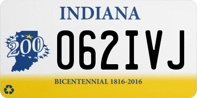 IN license plate 062IVJ