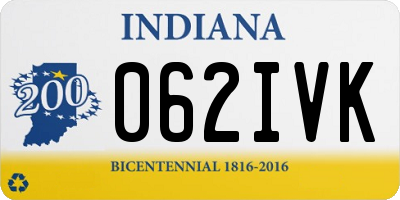 IN license plate 062IVK