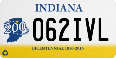 IN license plate 062IVL