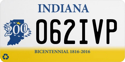 IN license plate 062IVP