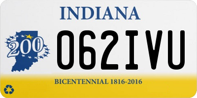 IN license plate 062IVU