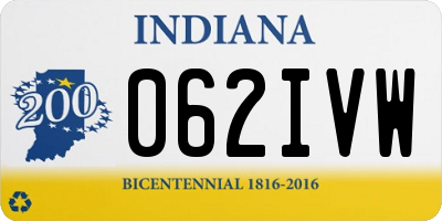 IN license plate 062IVW