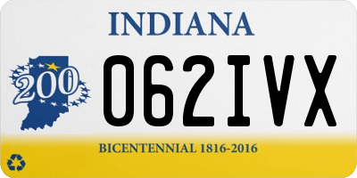 IN license plate 062IVX