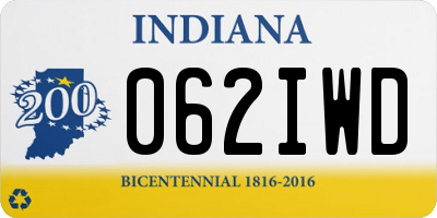 IN license plate 062IWD