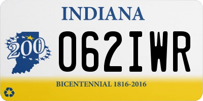 IN license plate 062IWR