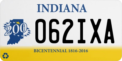 IN license plate 062IXA