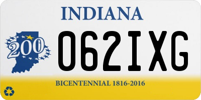 IN license plate 062IXG
