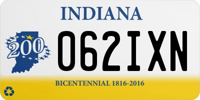 IN license plate 062IXN
