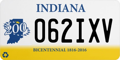 IN license plate 062IXV