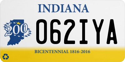 IN license plate 062IYA