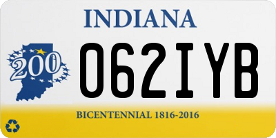 IN license plate 062IYB
