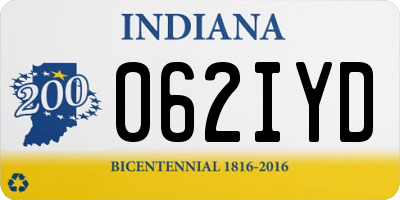IN license plate 062IYD