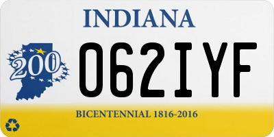 IN license plate 062IYF