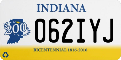 IN license plate 062IYJ