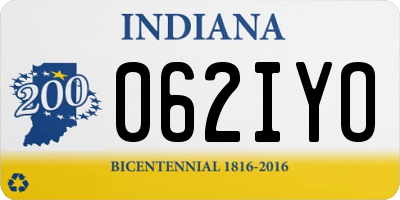 IN license plate 062IYO