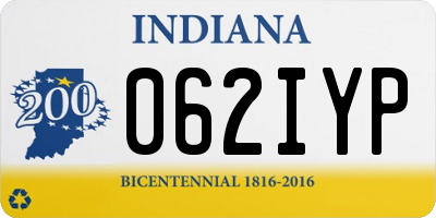 IN license plate 062IYP