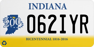 IN license plate 062IYR