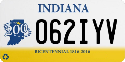 IN license plate 062IYV