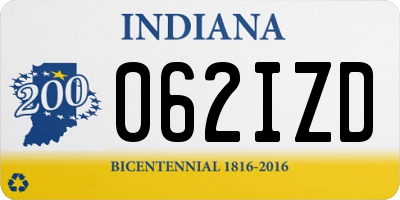 IN license plate 062IZD