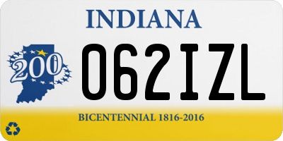 IN license plate 062IZL