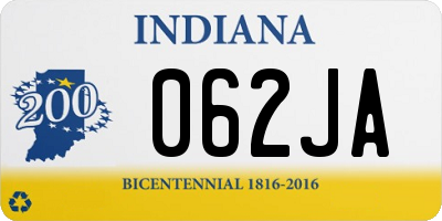 IN license plate 062JA