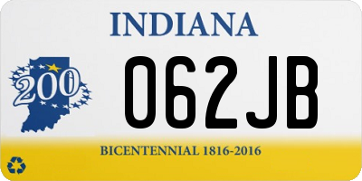 IN license plate 062JB