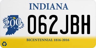IN license plate 062JBH