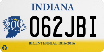 IN license plate 062JBI