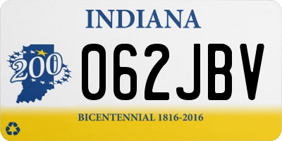 IN license plate 062JBV