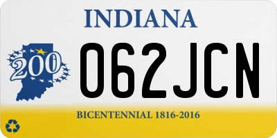 IN license plate 062JCN